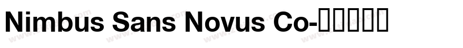 Nimbus Sans Novus Co字体转换